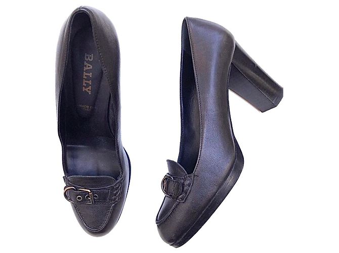Bally Mallika platform pumps brown leather 38 Dark brown