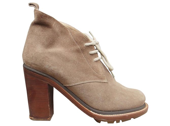 botines Jil Sander p 37,5 Beige