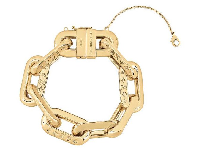 Louis Vuitton LV MM Edge bracelet Gold hardware Metal ref.264989 - Joli  Closet