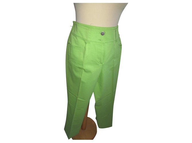 Gerry Weber Pants, leggings Light green Cotton  ref.265253