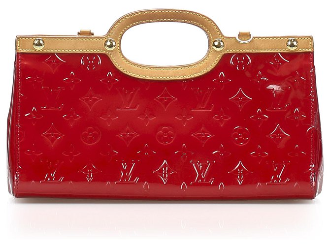 Louis Vuitton Red Vernis Roxbury Drive Leather Patent leather  ref.265560