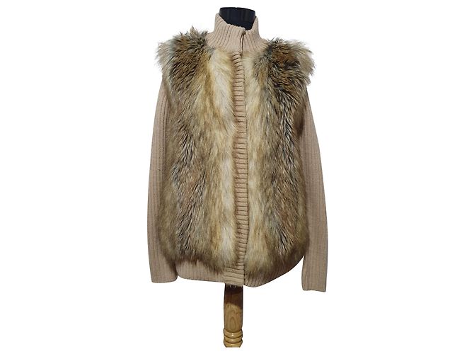 Michael Kors Cardigan Dunkles Kamel Mehrfarben 