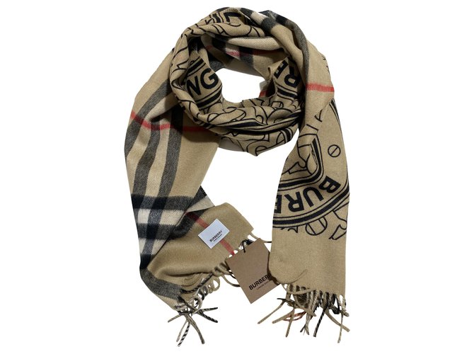 BURBERRY cashmere scarf Multiple colors  ref.265734