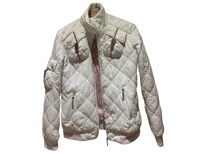 Christian Dior Dior jacket by Galliano Girly White Nylon  ref.265763
