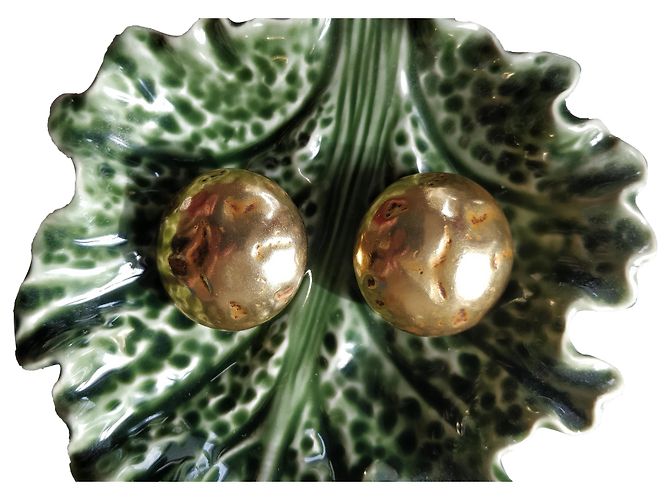 Orecchini clip Yves Saint Laurent dorati D'oro