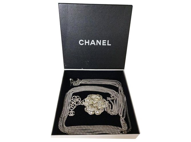 Chanel Necklaces Silvery Metal  ref.265862