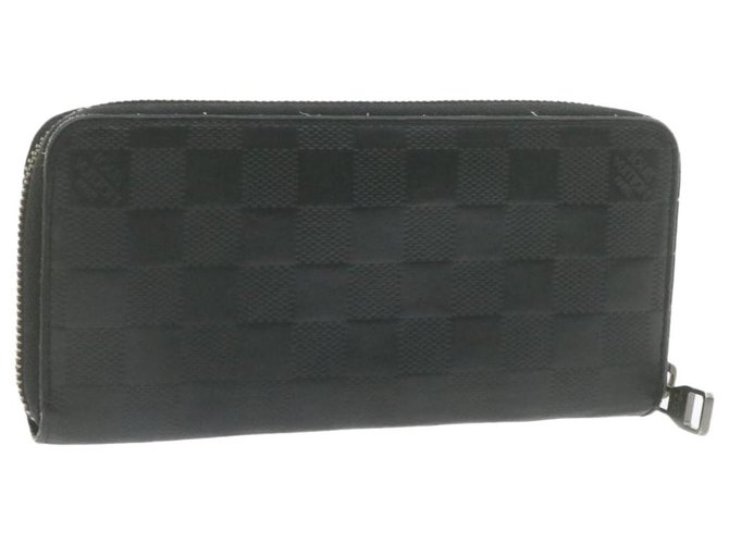 Louis Vuitton Zippy Wallet Cuir Noir  ref.265943