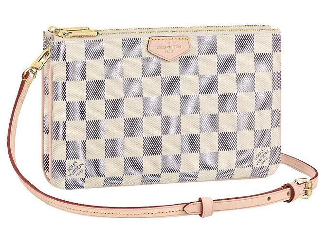 Louis Vuitton Pochette zippée doublée LV Beige