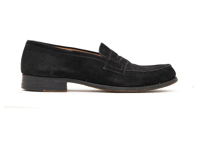 J.M. WESTON 180 SUEDE BLACK UK5 FR38 B Noir