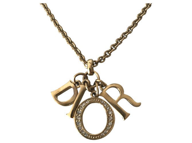 Dior Necklaces Gold hardware Metal  ref.266086
