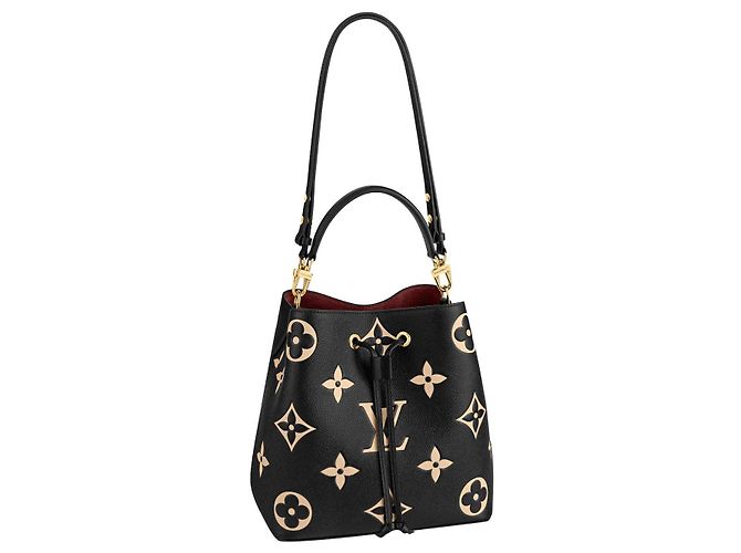 Louis Vuitton Neonoe Handtasche aus schwarzem Leder