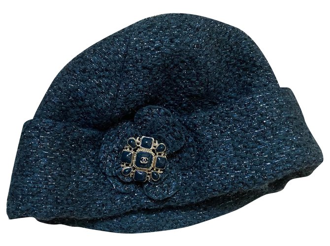 Chanel Hüte Grün Wolle  ref.266258