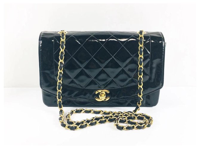 Chanel Diana Black Leather  ref.266295