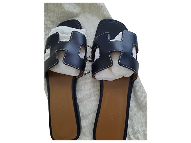 Sandali Hermès Oran Nero