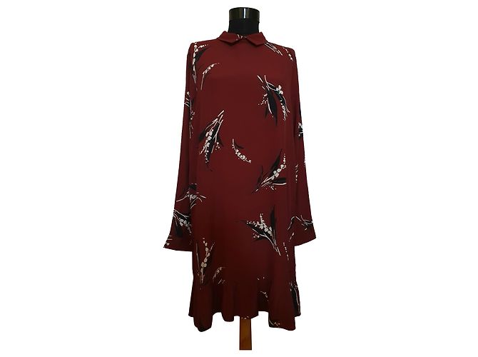 Ganni Kleid aus Viskose Mehrfarben
