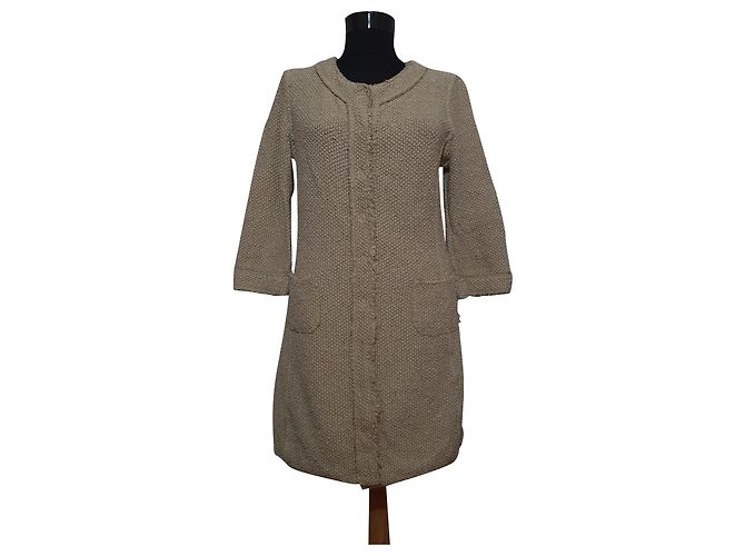 Bruno Manetti Strickjacke Beige Baumwolle Größe 44