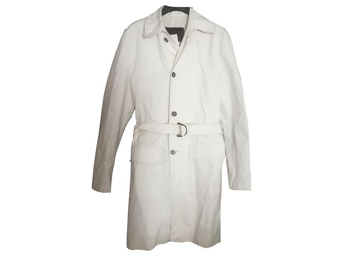Abrigo gabardina Burberry Blanco roto