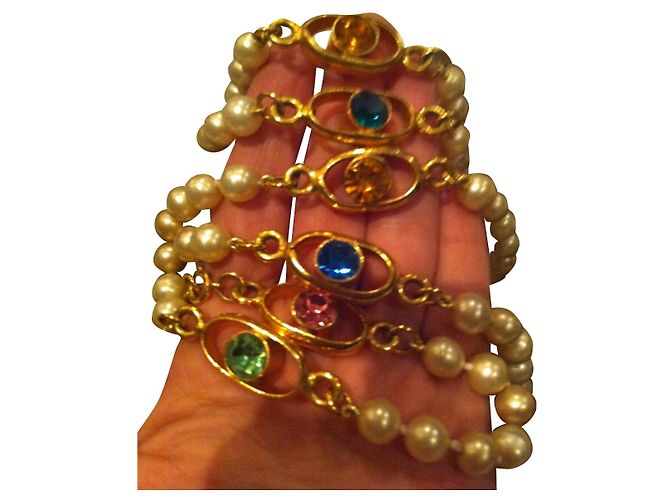 Cambon Collar largo Chanel en oro amarillo Gold hardware