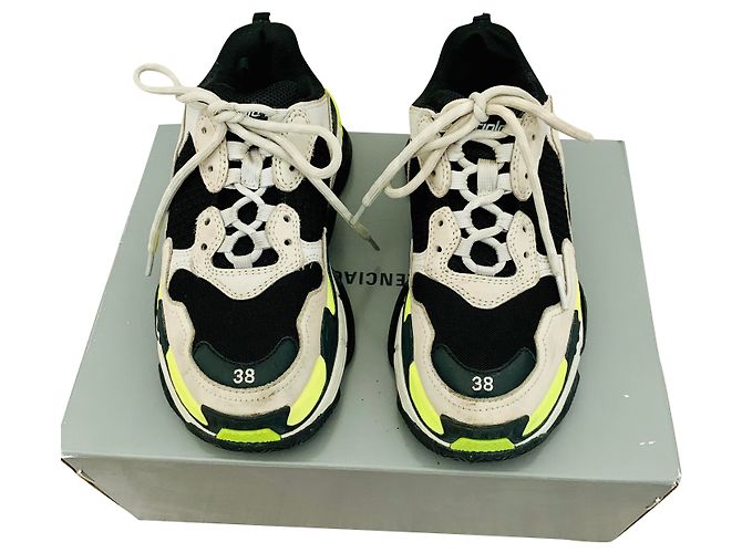 Balenciaga Sneaker Beige Hirschleder 38