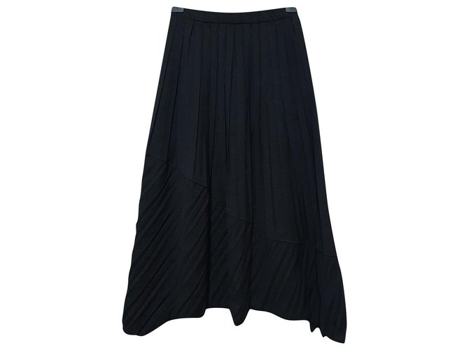 Autre Marque Pants, leggings Black Grey Polyester Wool  ref.266717
