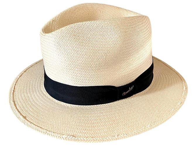 Borsalino hat Black Eggshell