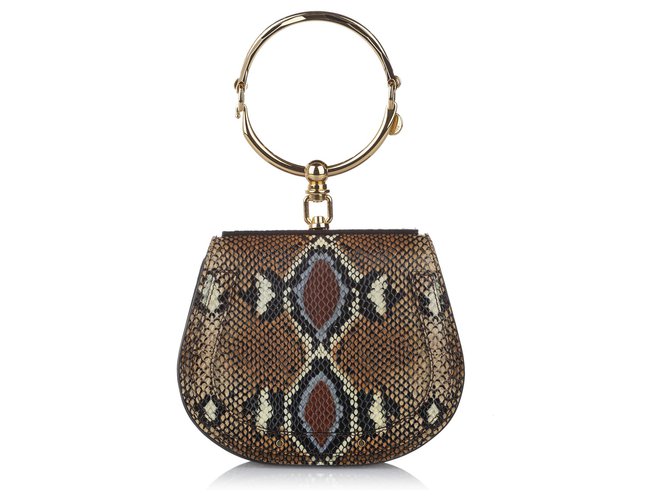 Nile Small Python Bracelet Crossbody Bag