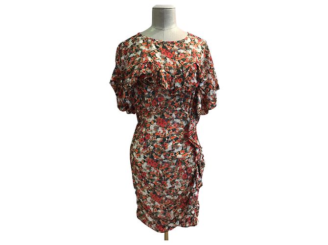 Abito Isabel Marant floreale in seta e viscosa