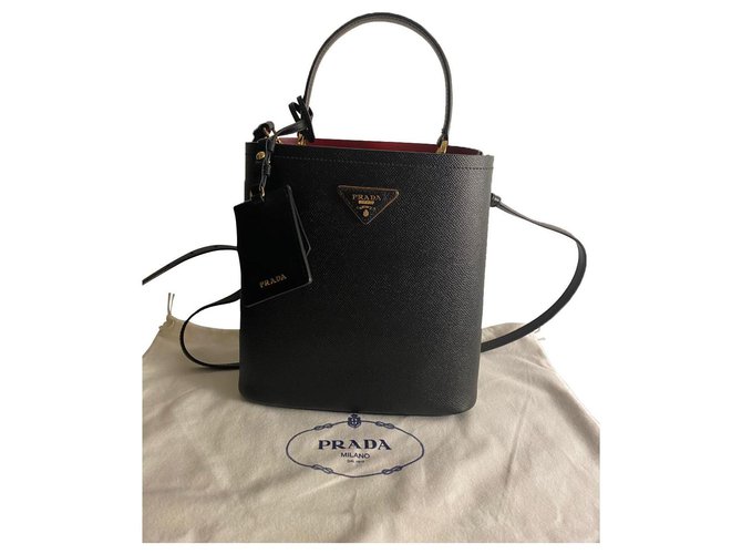 Prada Panier Small Leather Shoulder Bag