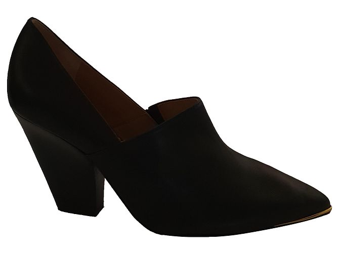 Tory Burch Leather Heels Black 