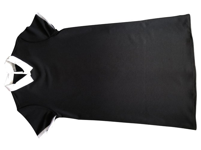 La Fée Maraboutée Robes Polyester Elasthane Noir Blanc  ref.267019