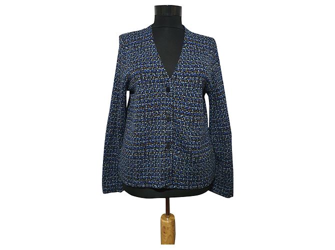 Cos Wollstrickjacke mehrfarbig Mehrfarben