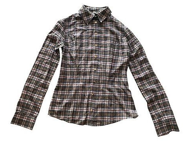 Camicia Elisabetta Franchi in cotone a quadretti multicolore
