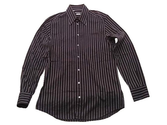 Dolce & Gabbana Camisetas Negro Algodón  ref.267581