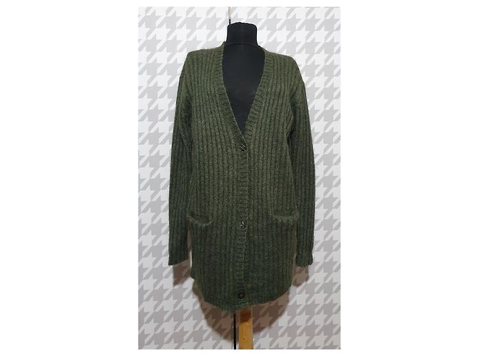 Filippa K Strickjacke aus Mohair in Grün