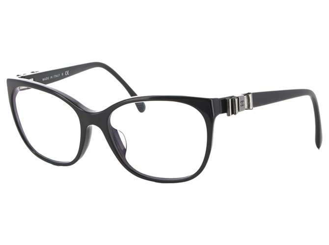 Óculos de Sol Chanel Black Butterfly Preto Plástico  ref.267648