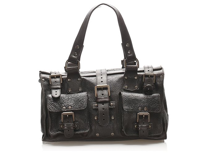 Mulberry Black Roxanne Leather Handbag Pony-style calfskin  ref.267684