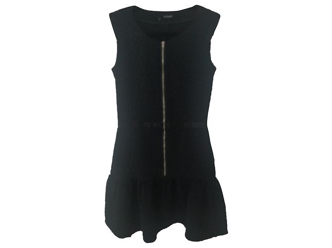 The Kooples Schwarzes Polyamid Kleid