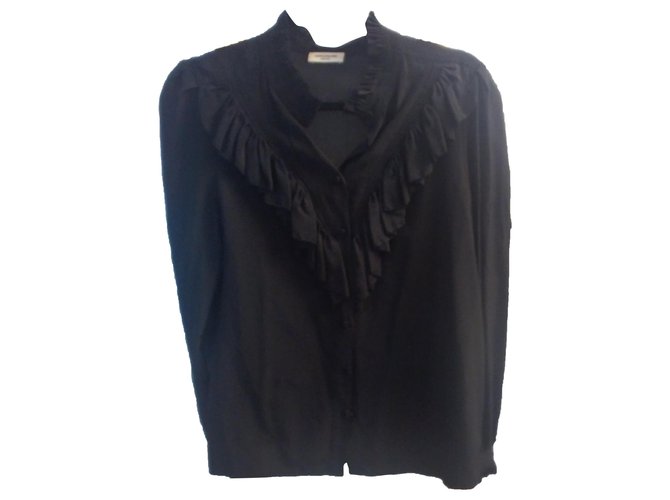 Zadig & Voltaire Camicia Taccora Deluxe Nero Seta  ref.267878