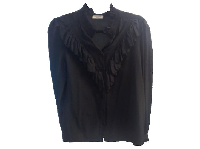 Zadig & Voltaire Taccora Deluxe Seidenhemd Schwarz