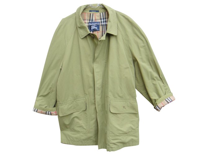 Burberry t country sprit jacket 56 Light green Cotton  ref.267903
