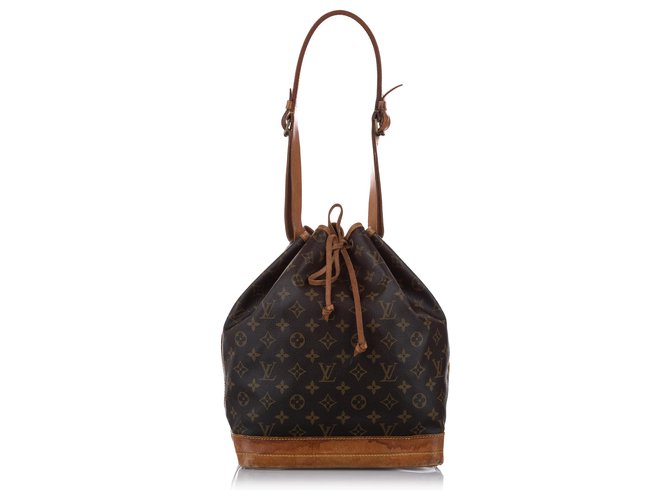 Louis Vuitton Brown Monogram Noe Leather Cloth ref.267978 - Joli Closet