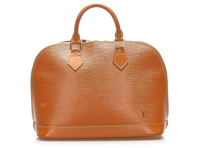 Louis Vuitton Brown Epi Alma PM Leather  ref.268012