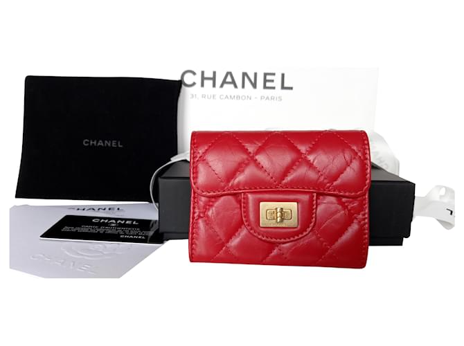 Chanel 2.55 Rot Leder  ref.268107