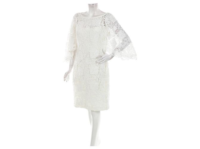 Ralph Lauren Spitzenkleid Weiß