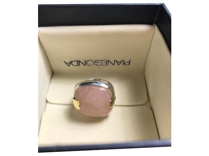 Pianegonda Amor cai quartzo rosa Prata