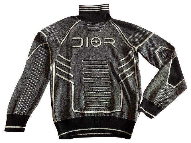 Dior Homme Robot Turtleneck Sweater by Soyarama and Kim Jones . 2019 Grey Wool  ref.268402