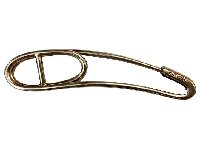 Hermès Perno catena di ancoraggio punk Argento Argento