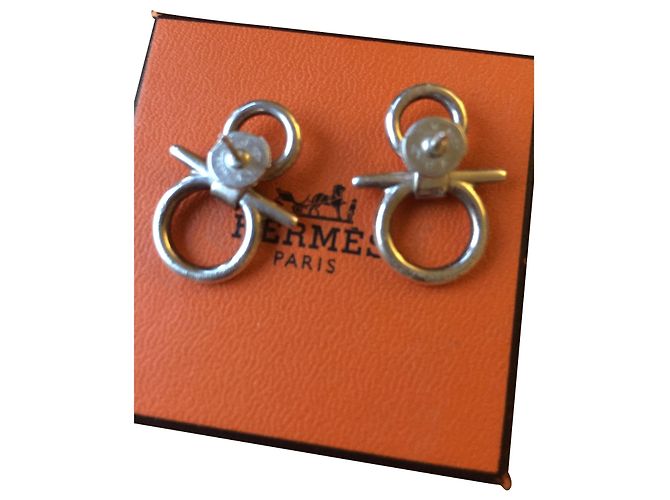 Hermès Ohrringe Silber Geld