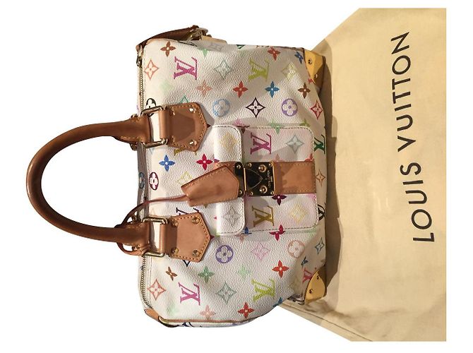 Louis Vuitton Multicolor Speedy White Multiple colors