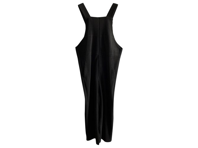 Issey Miyake HOMME PLISSE jumpsuit Black Polyester  ref.268743